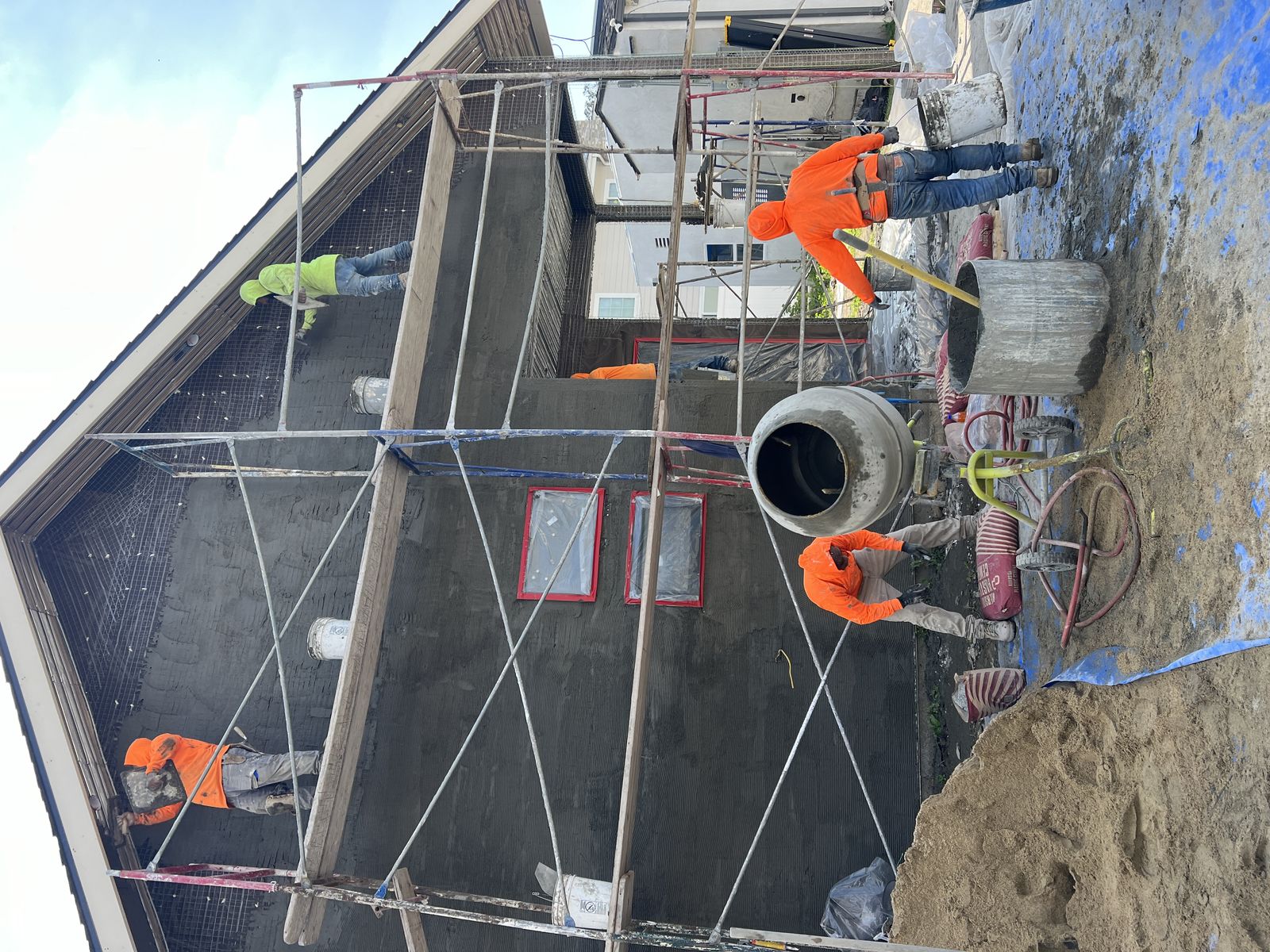 Exterior & stucco · on site